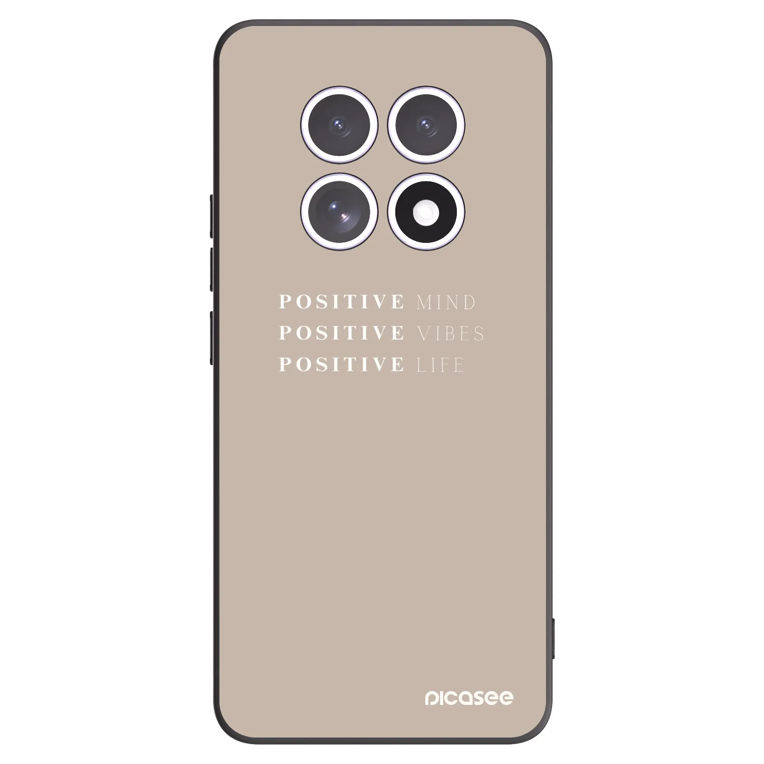 Picasee silikonový černý obal pro Xiaomi Redmi Note 15 5G - Positive Vibes