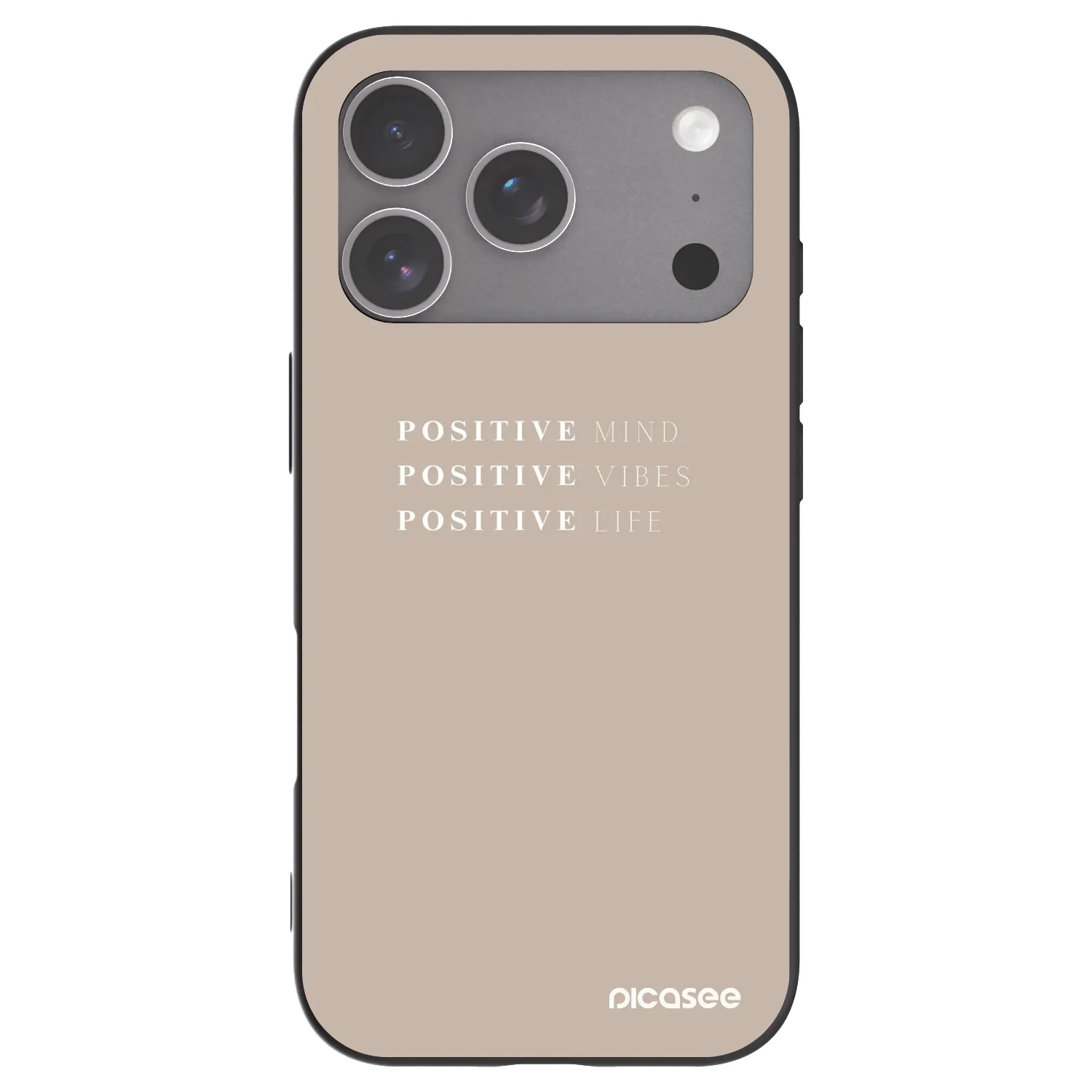 Picasee silikonový černý obal pro Apple iPhone 18 Pro - Positive Vibes
