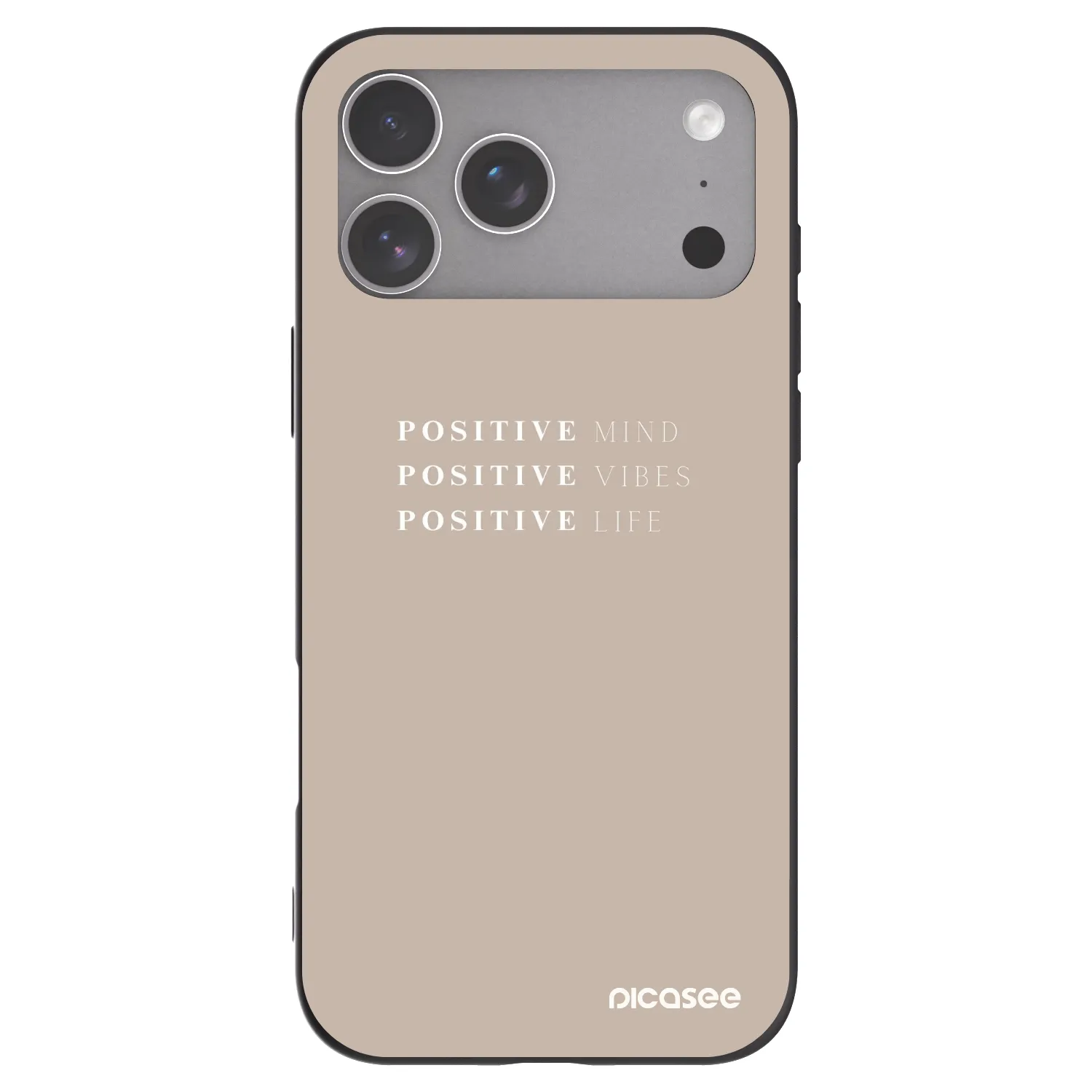 Picasee silikonový černý obal pro Apple iPhone 18 Pro Max - Positive Vibes