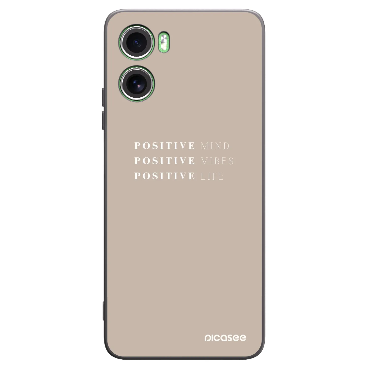 Picasee silikonový černý obal pro Motorola Moto G06 - Positive Vibes