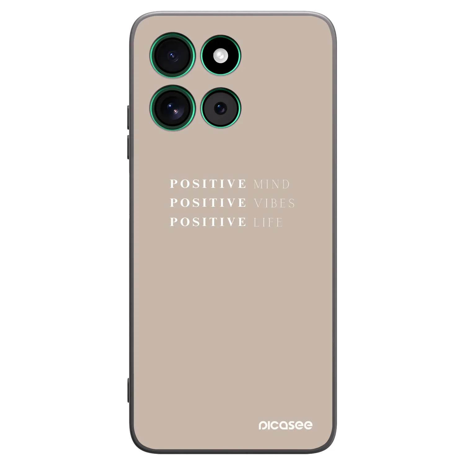 Picasee silikonový černý obal pro Motorola Moto G57 Power - Positive Vibes