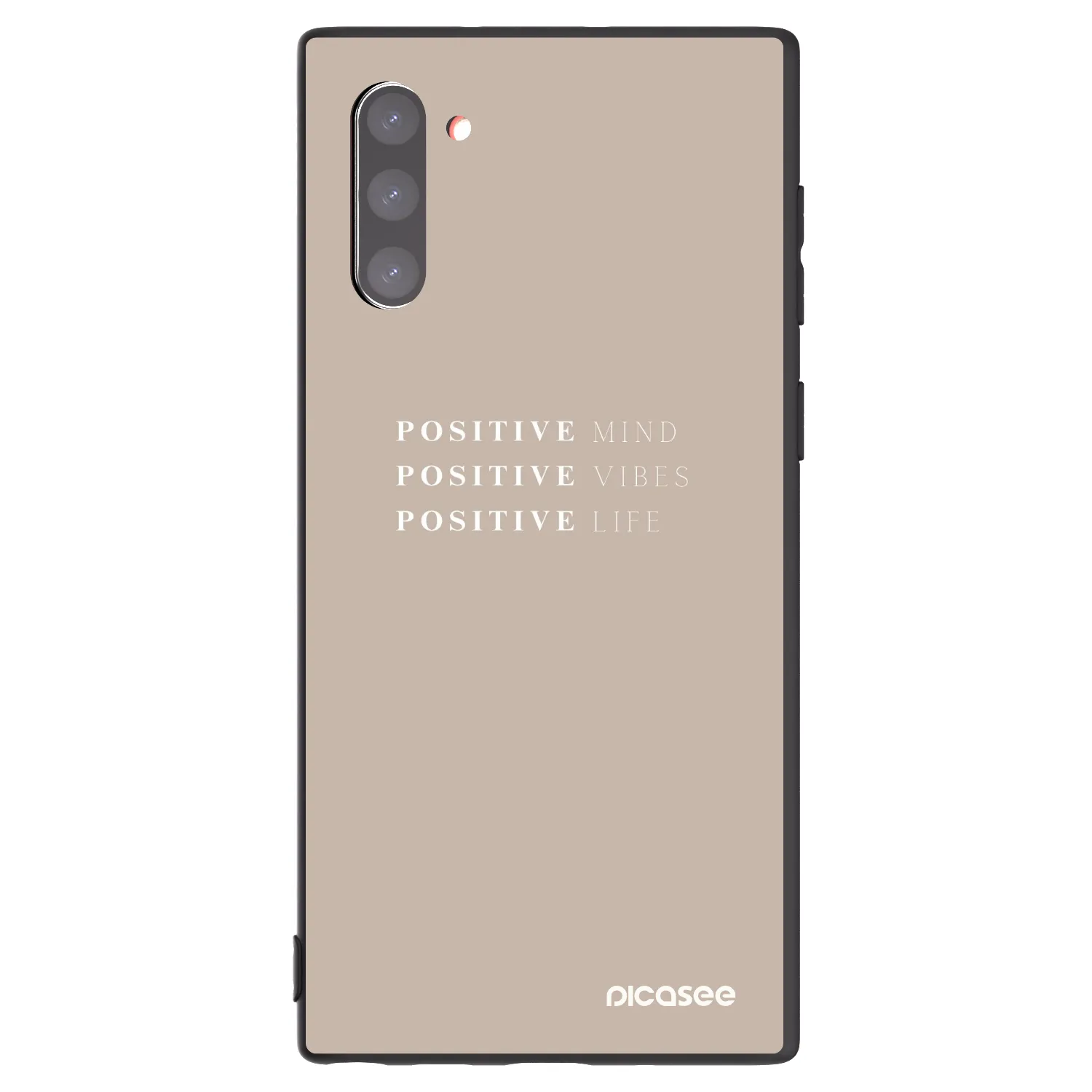 Picasee silikonový černý obal pro Samsung Galaxy Note 10 N970F - Positive Vibes