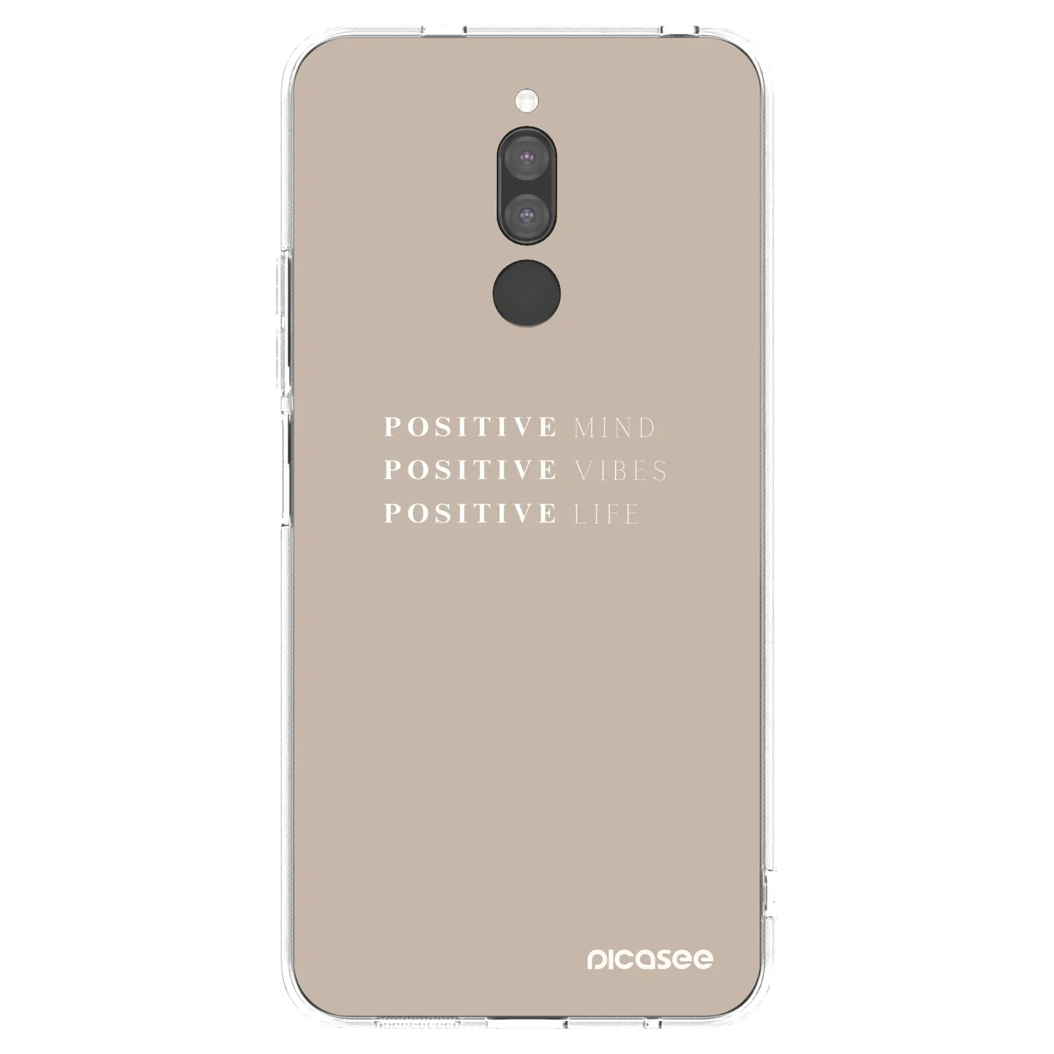 Picasee silikonový průhledný obal pro Xiaomi Redmi 8 - Positive Vibes