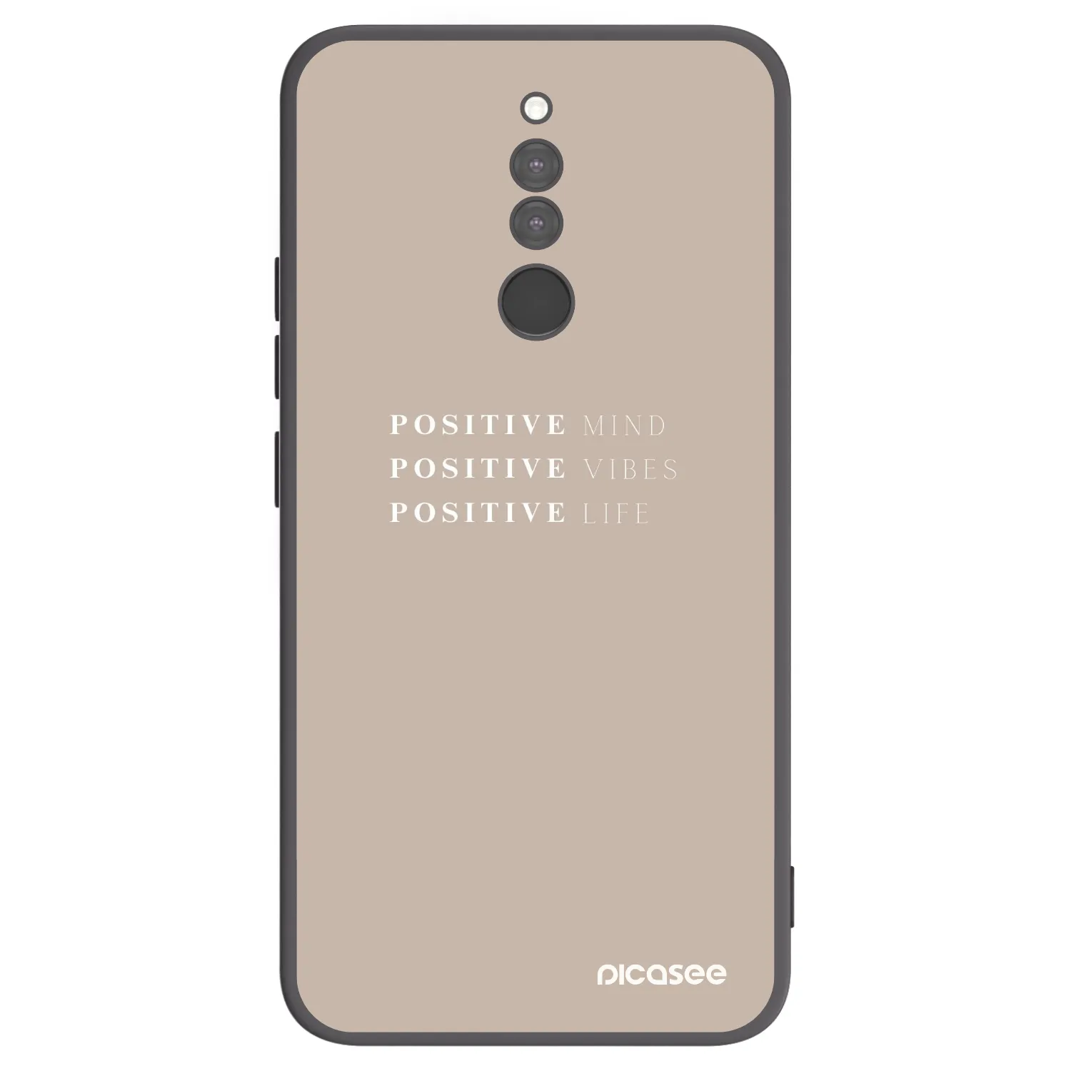 Picasee silikonový černý obal pro Xiaomi Redmi 8 - Positive Vibes