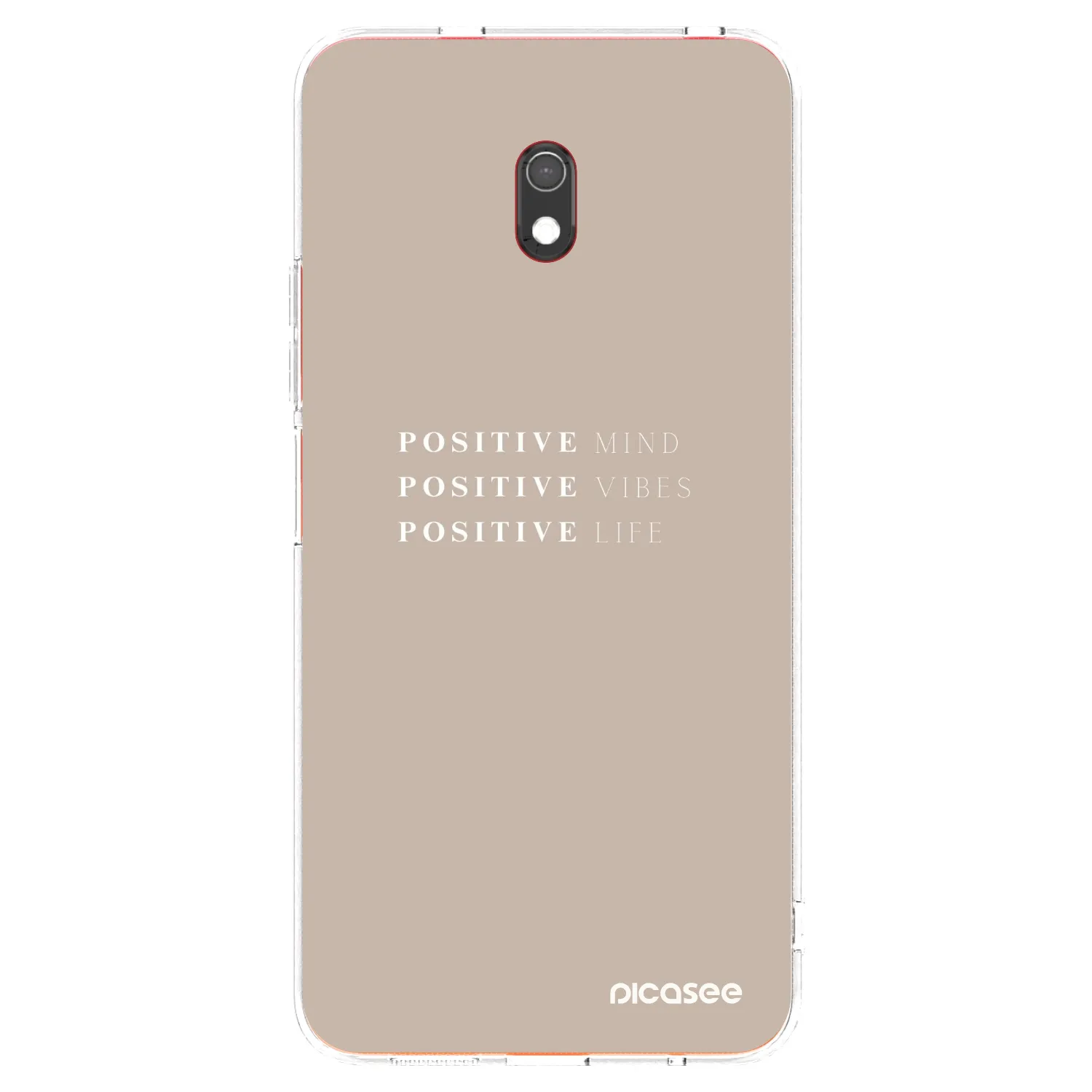 Picasee silikonový průhledný obal pro Xiaomi Redmi 8A - Positive Vibes