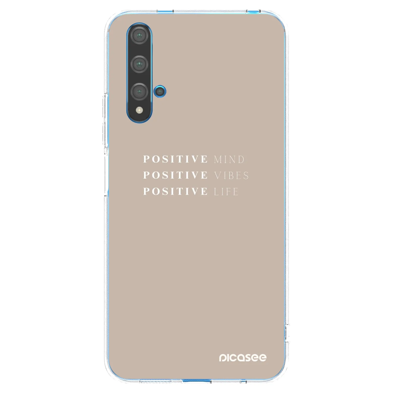 Picasee silikonový průhledný obal pro Huawei Nova 5T - Positive Vibes