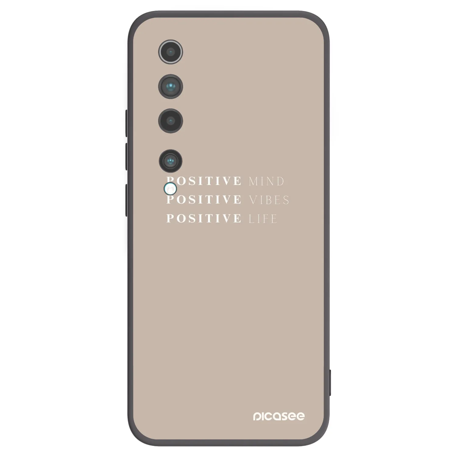 Picasee silikonový černý obal pro Xiaomi Mi 10 - Positive Vibes