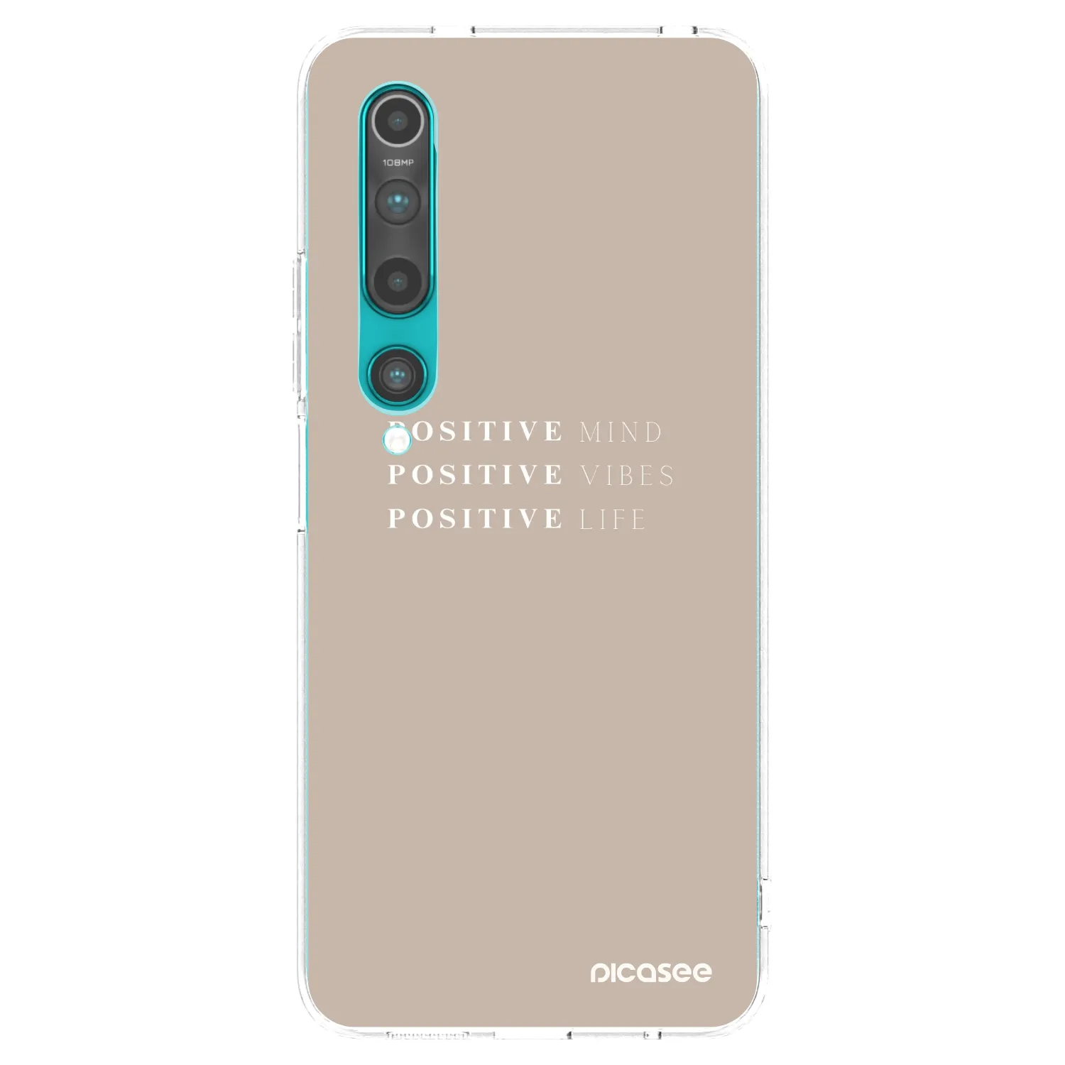 Picasee silikonový průhledný obal pro Xiaomi Mi 10 - Positive Vibes