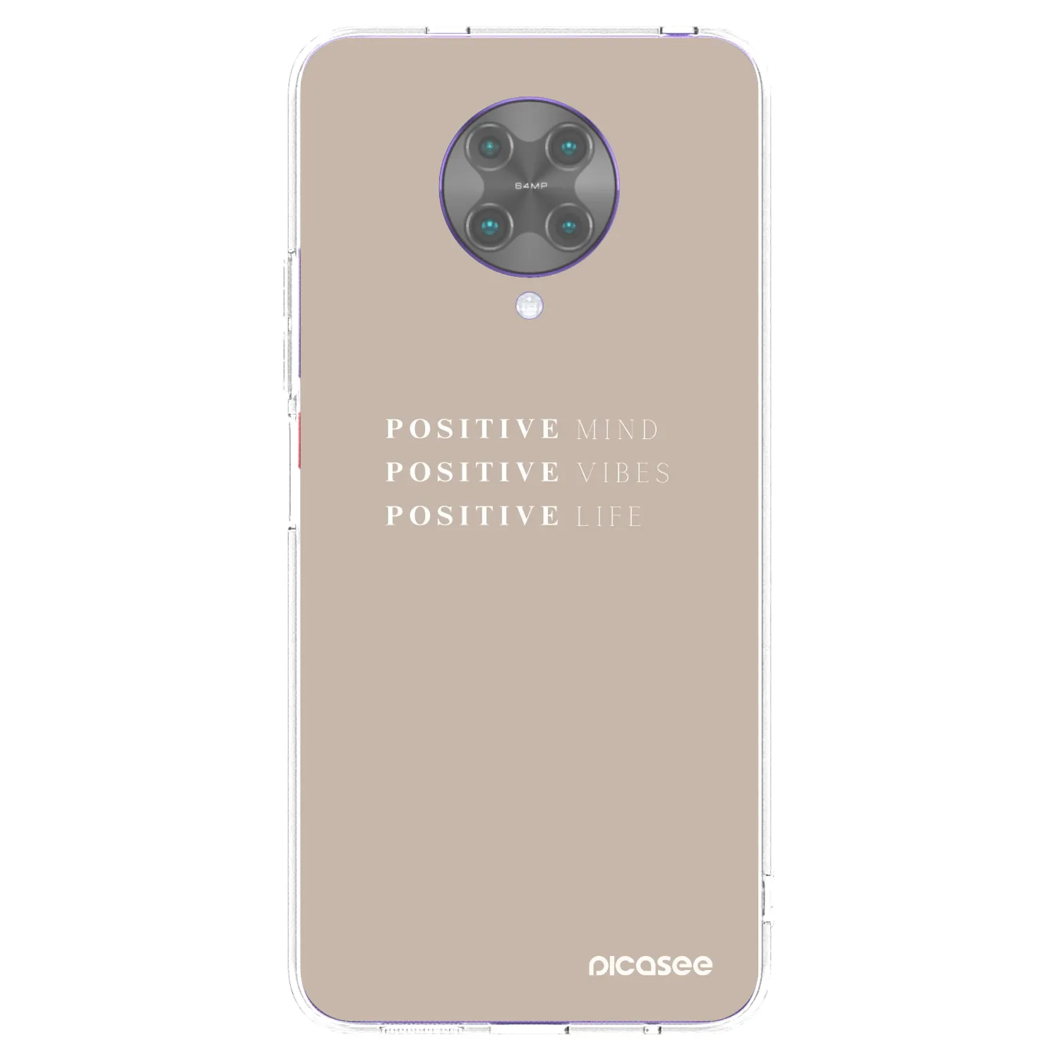 Picasee silikonový průhledný obal pro Xiaomi Poco F2 Pro - Positive Vibes