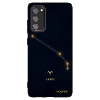 Picasee silikonový černý obal pro Samsung Galaxy S20 FE - ARIES