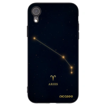 Picasee silikonový černý obal pro Apple iPhone XR - ARIES