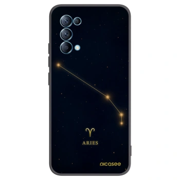 Picasee silikonový černý obal pro OPPO Reno 5 5G - ARIES