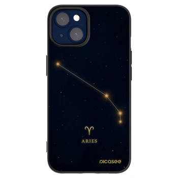 Picasee silikonový černý obal pro Apple iPhone 14 - ARIES