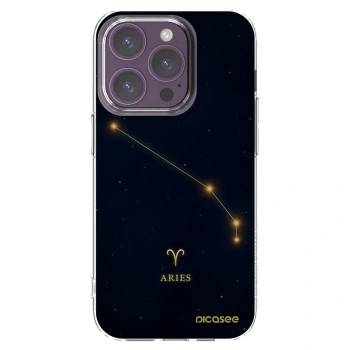 Picasee silikonový průhledný obal pro Apple iPhone 14 Pro - ARIES