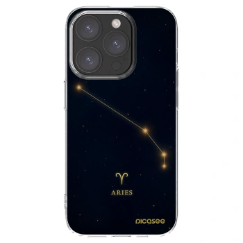 Picasee silikonový průhledný obal pro Apple iPhone 15 Pro - ARIES