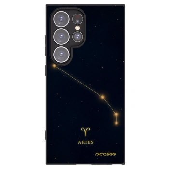 Picasee silikonový černý obal pro Samsung Galaxy S24 Ultra S928B 5G - ARIES