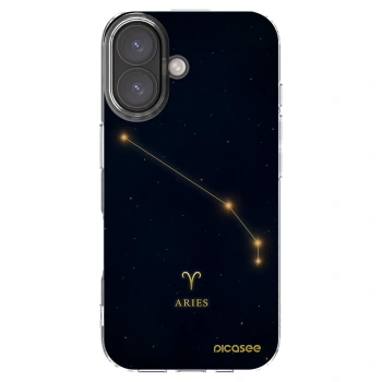 Picasee silikonový průhledný obal pro Apple iPhone 16 - ARIES