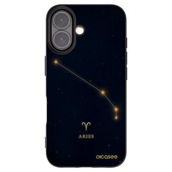 Picasee silikonový černý obal pro Apple iPhone 16 - ARIES