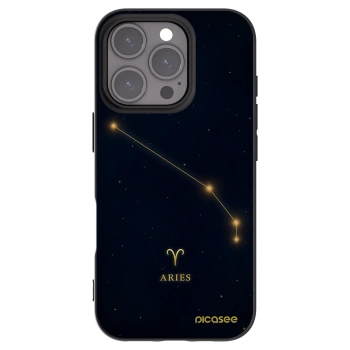 Picasee silikonový černý obal pro Apple iPhone 16 Pro - ARIES