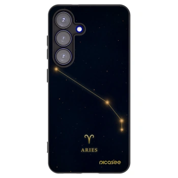 Picasee silikonový černý obal pro Samsung Galaxy S25 5G - ARIES