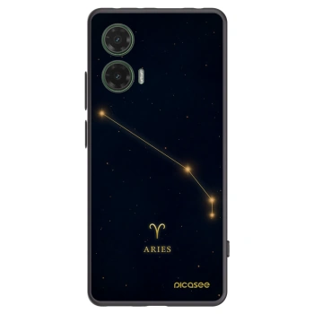 Picasee silikonový černý obal pro Motorola Moto G35 5G - ARIES