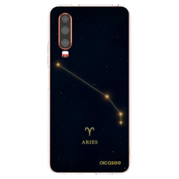 Picasee silikonový průhledný obal pro Huawei P30 - ARIES