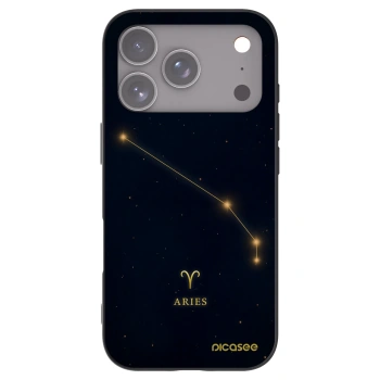 Picasee silikonový černý obal pro Apple iPhone 17 Pro - ARIES