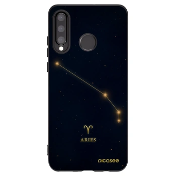 Picasee silikonový černý obal pro Huawei P30 Lite - ARIES