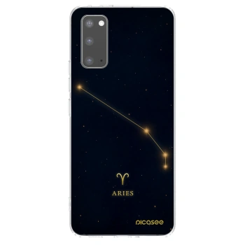Picasee silikonový průhledný obal pro Samsung Galaxy S20 G980F - ARIES