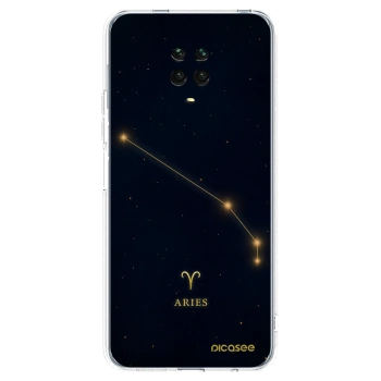 Picasee silikonový průhledný obal pro Xiaomi Redmi Note 9 Pro - ARIES