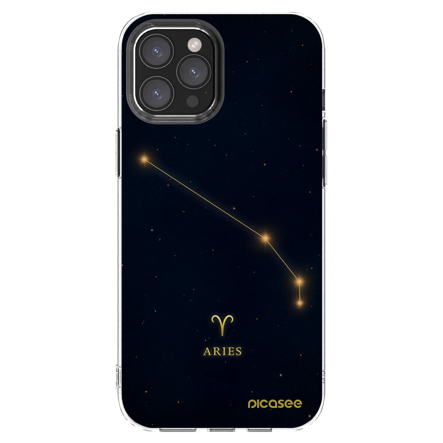 Picasee silikonový průhledný obal pro Apple iPhone 12 Pro Max - ARIES