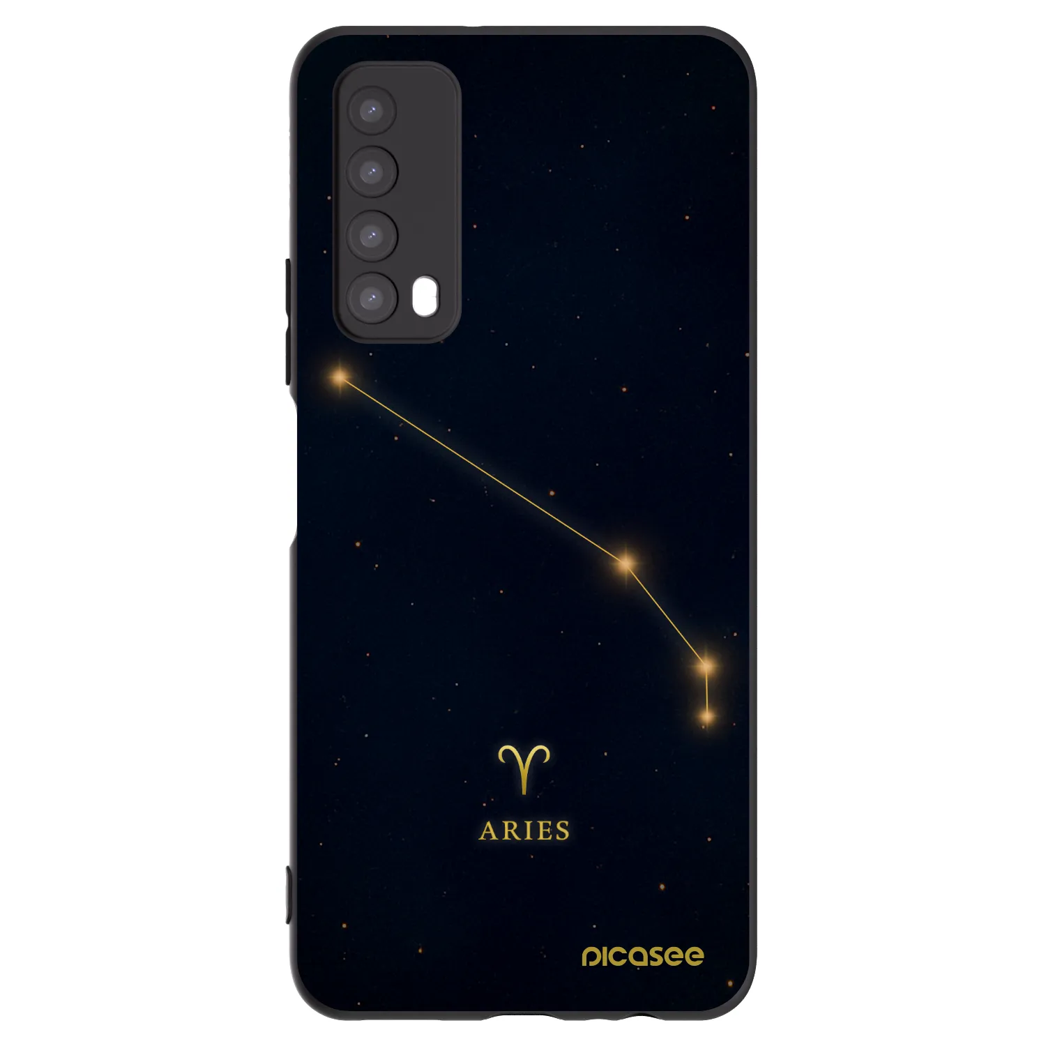 Picasee silikonový černý obal pro Huawei P Smart 2021 - ARIES
