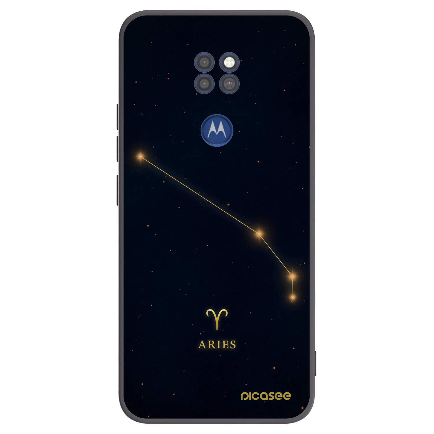 Picasee silikonový černý obal pro Motorola Moto G9 Play - ARIES