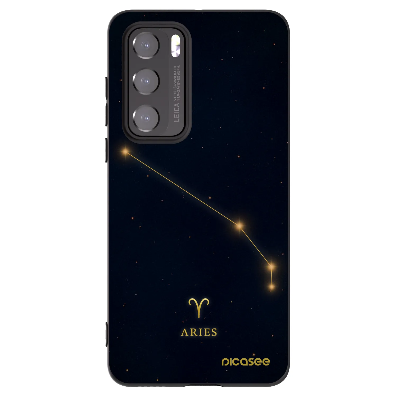 Picasee silikonový černý obal pro Huawei P40 - ARIES