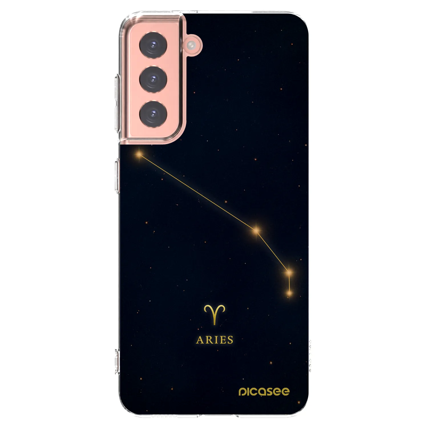 Picasee silikonový průhledný obal pro Samsung Galaxy S21 5G G991B - ARIES