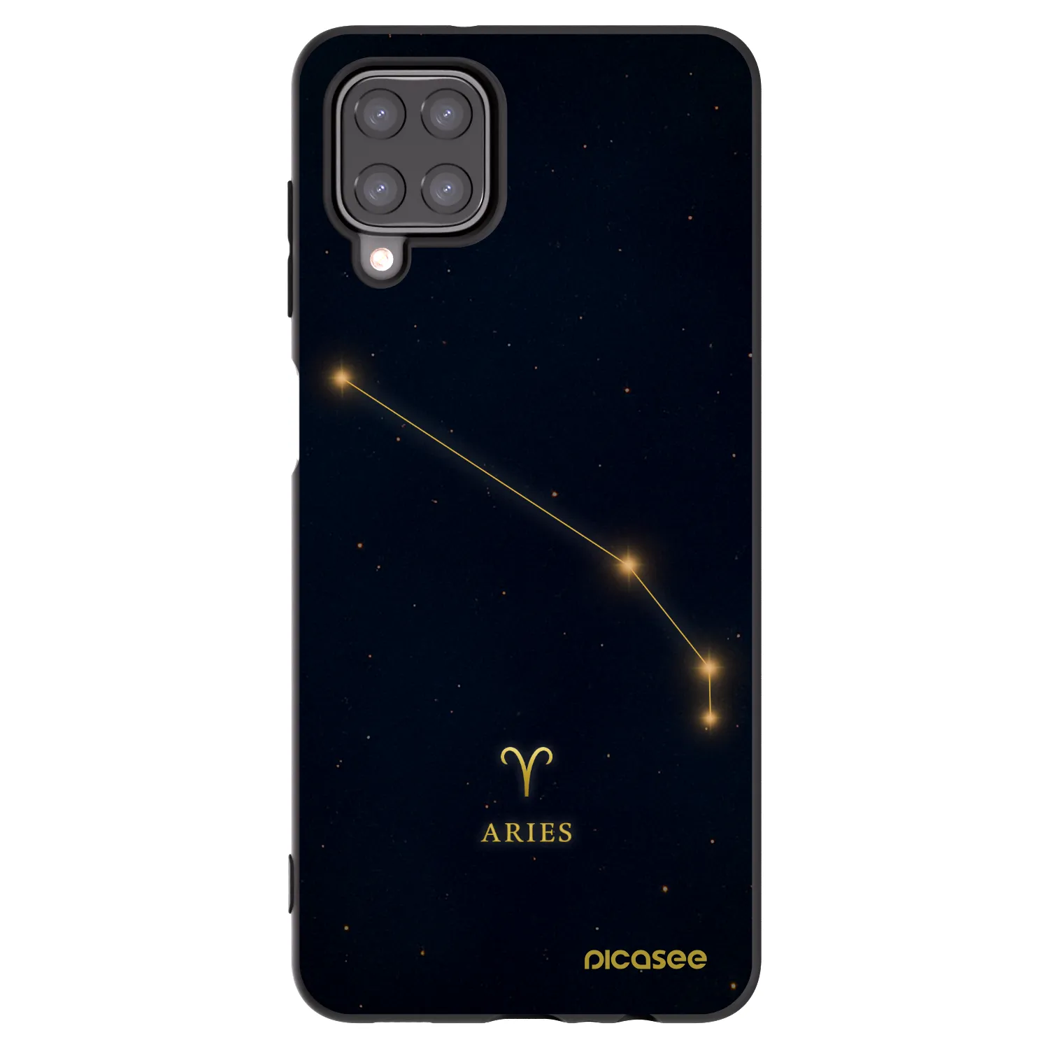 Picasee silikonový černý obal pro Samsung Galaxy A12 A125F - ARIES
