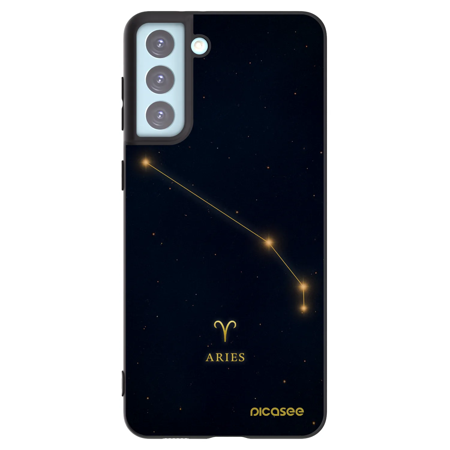 Picasee silikonový černý obal pro Samsung Galaxy S21+ 5G G996F - ARIES