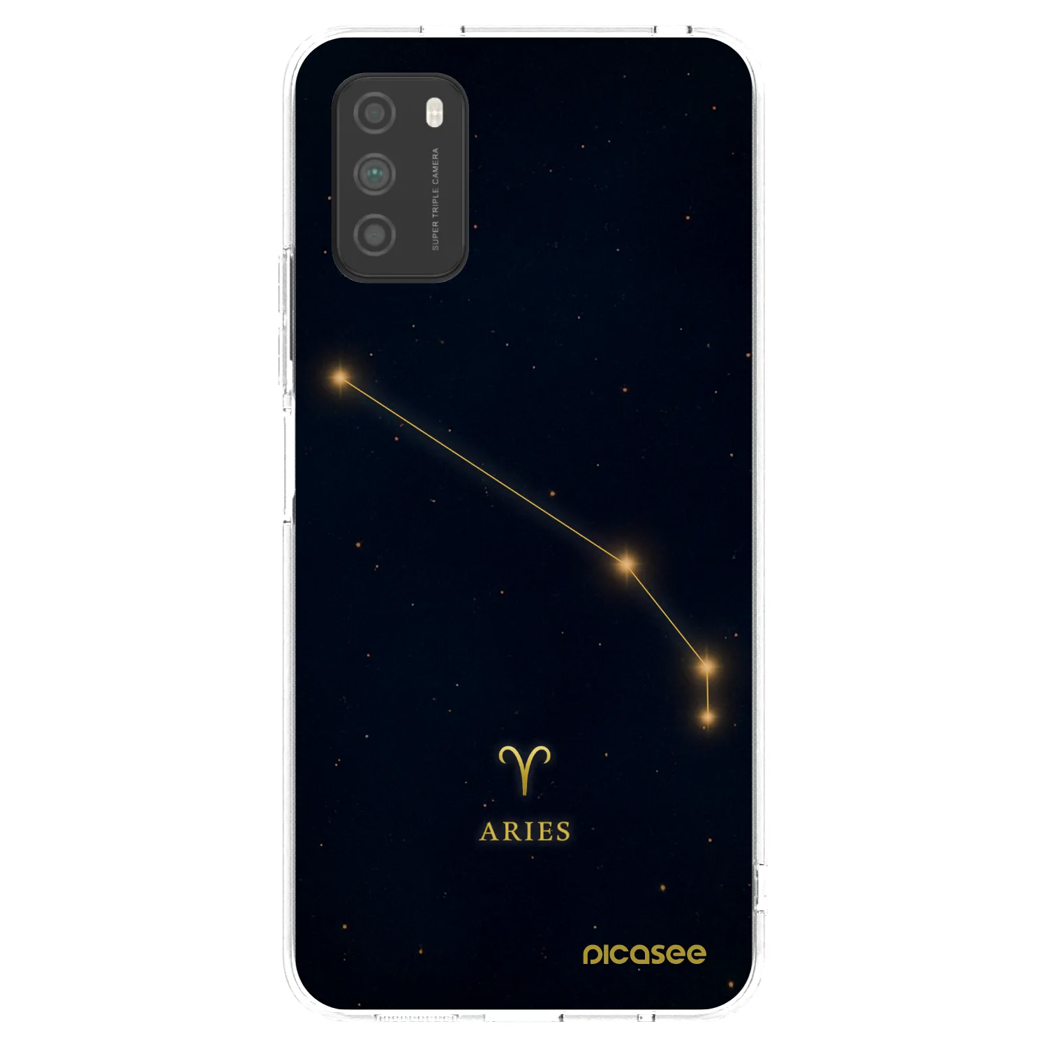 Picasee silikonový průhledný obal pro Xiaomi Poco M3 - ARIES