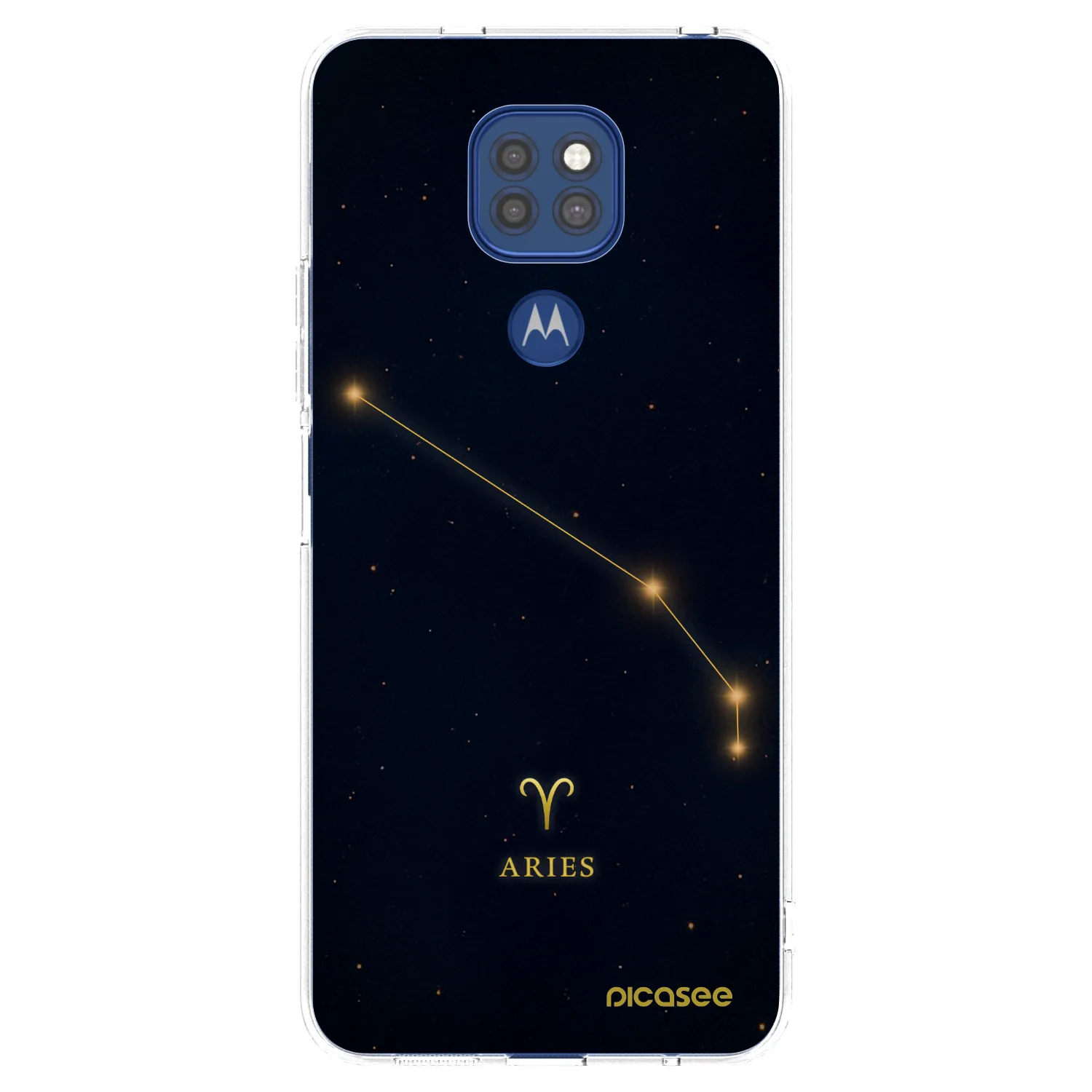 Picasee silikonový průhledný obal pro Motorola Moto G9 Play - ARIES