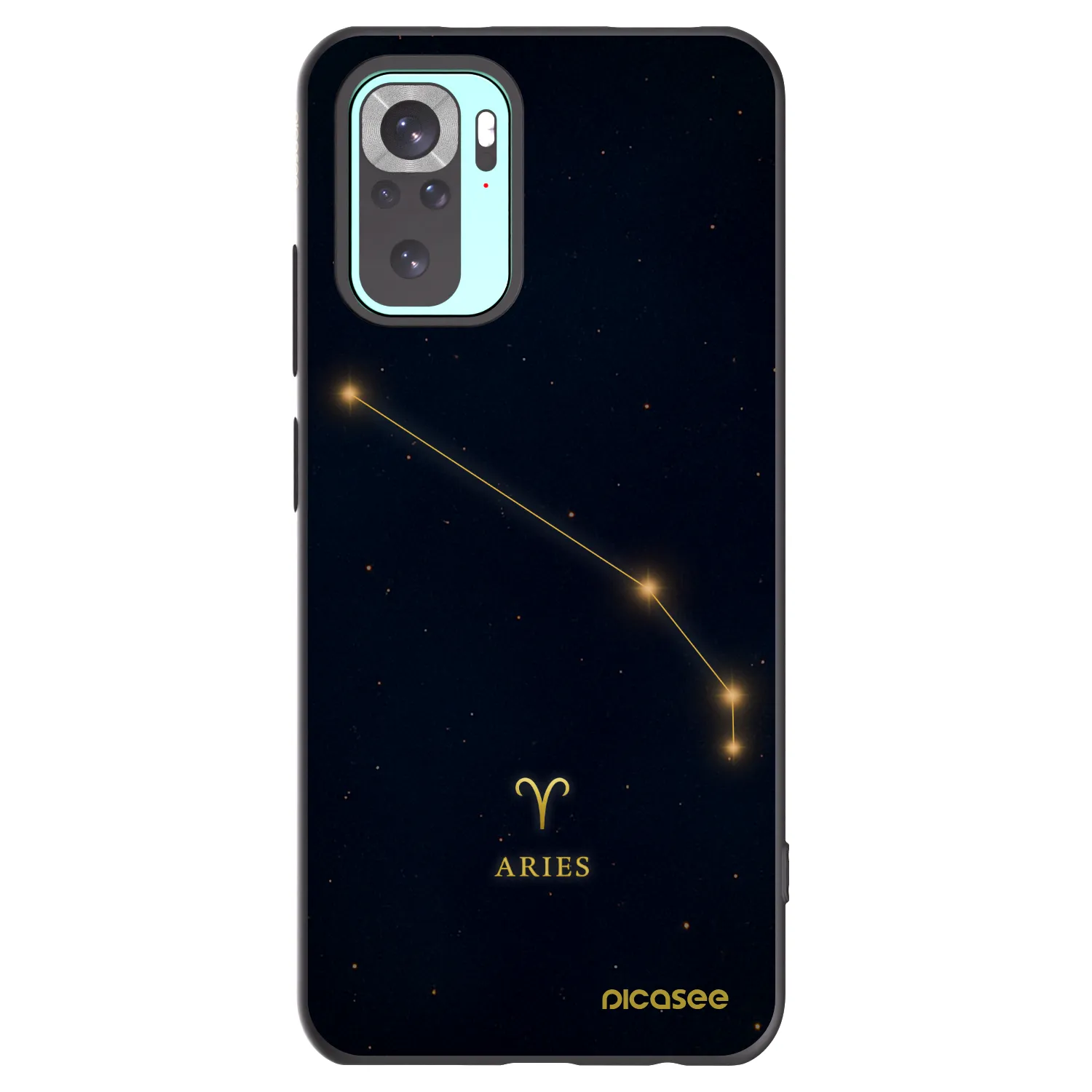 Picasee silikonový černý obal pro Xiaomi Redmi Note 10 Pro - ARIES
