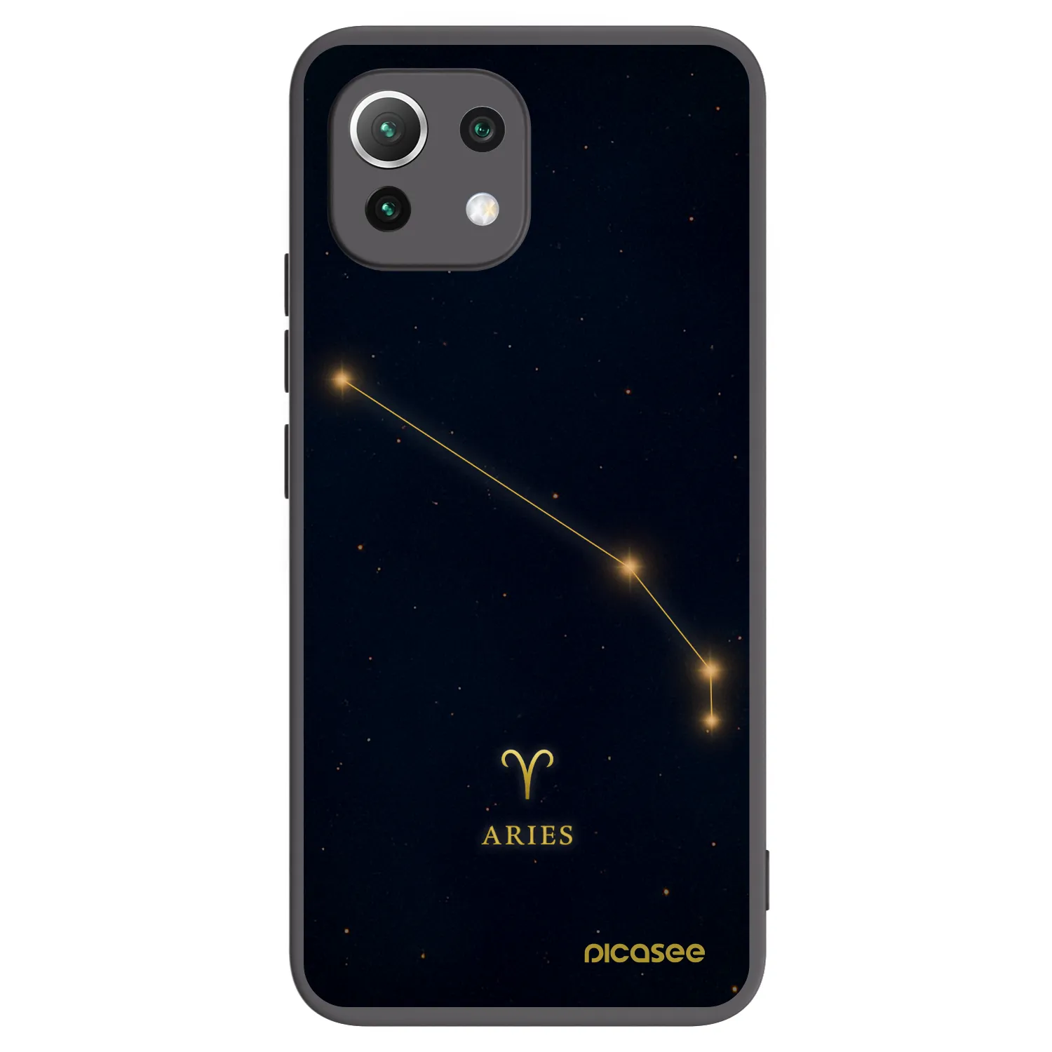 Picasee silikonový černý obal pro Xiaomi Mi 11 Lite - ARIES