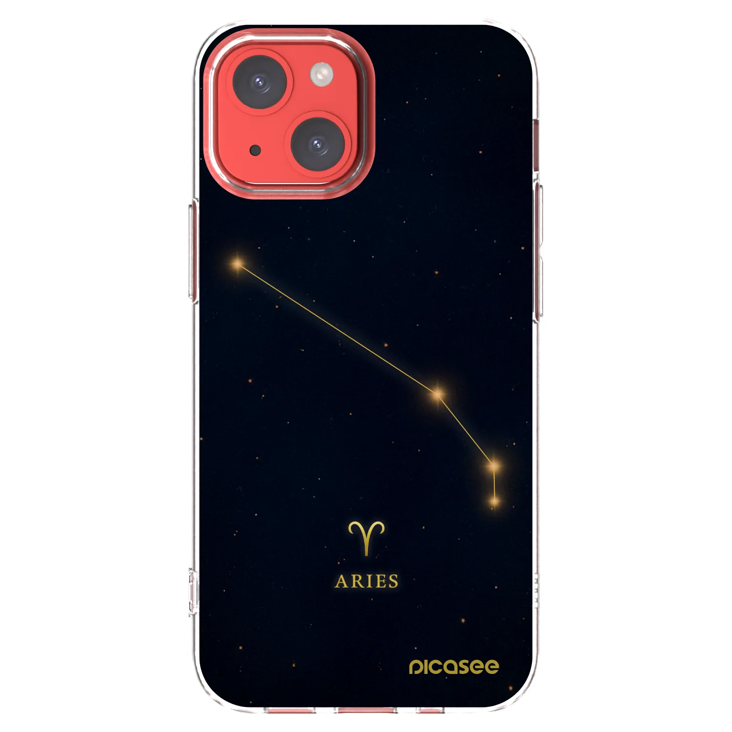 Picasee silikonový průhledný obal pro Apple iPhone 13 mini - ARIES