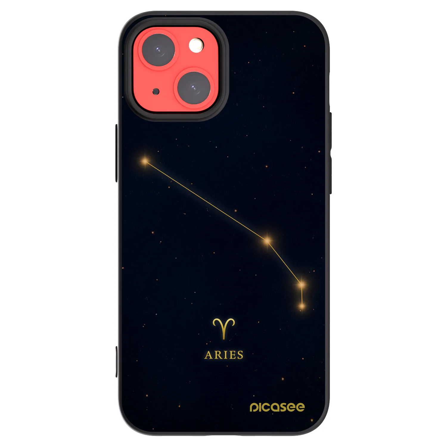 Picasee silikonový černý obal pro Apple iPhone 13 mini - ARIES
