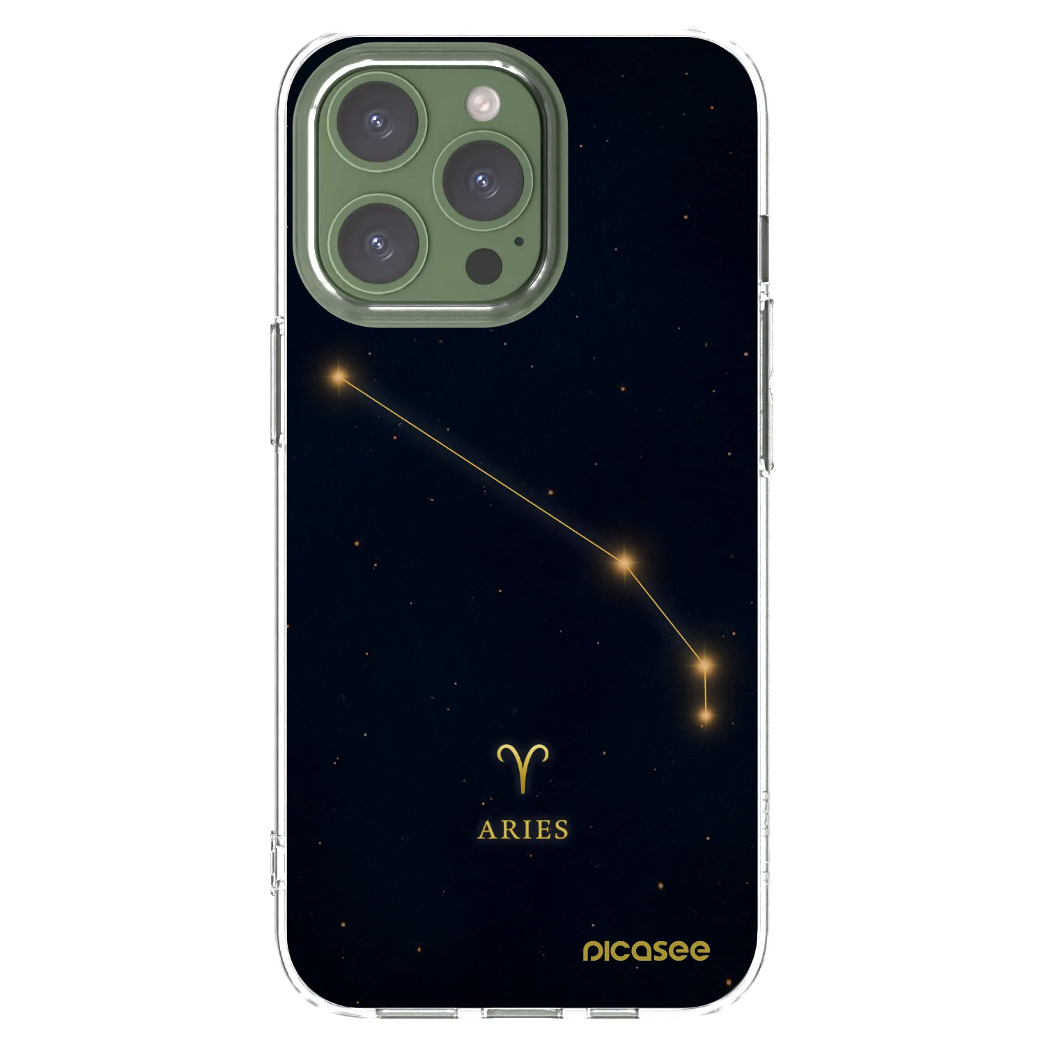 Picasee silikonový průhledný obal pro Apple iPhone 13 Pro - ARIES