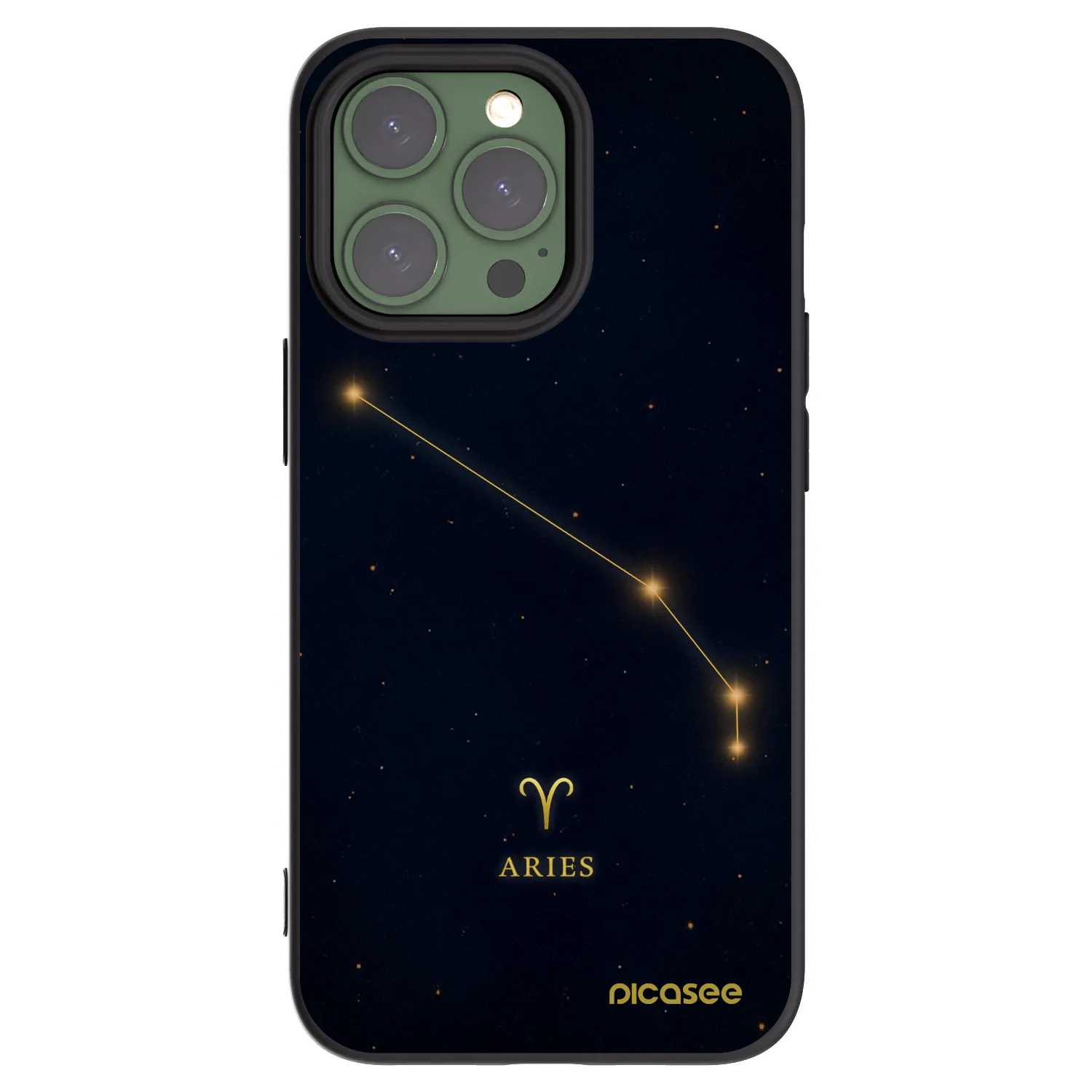 Picasee silikonový černý obal pro Apple iPhone 13 Pro - ARIES