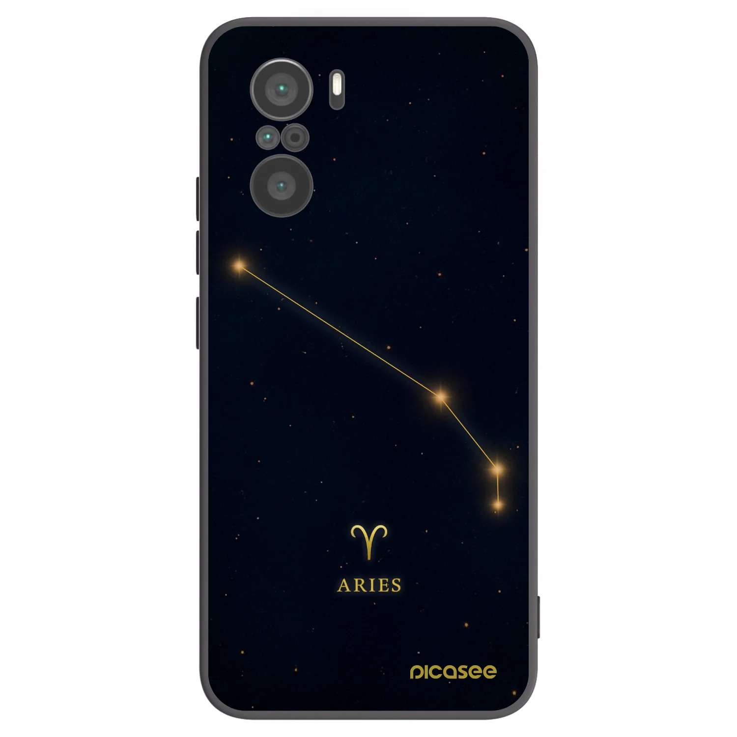 Picasee silikonový černý obal pro Xiaomi Poco F3 - ARIES