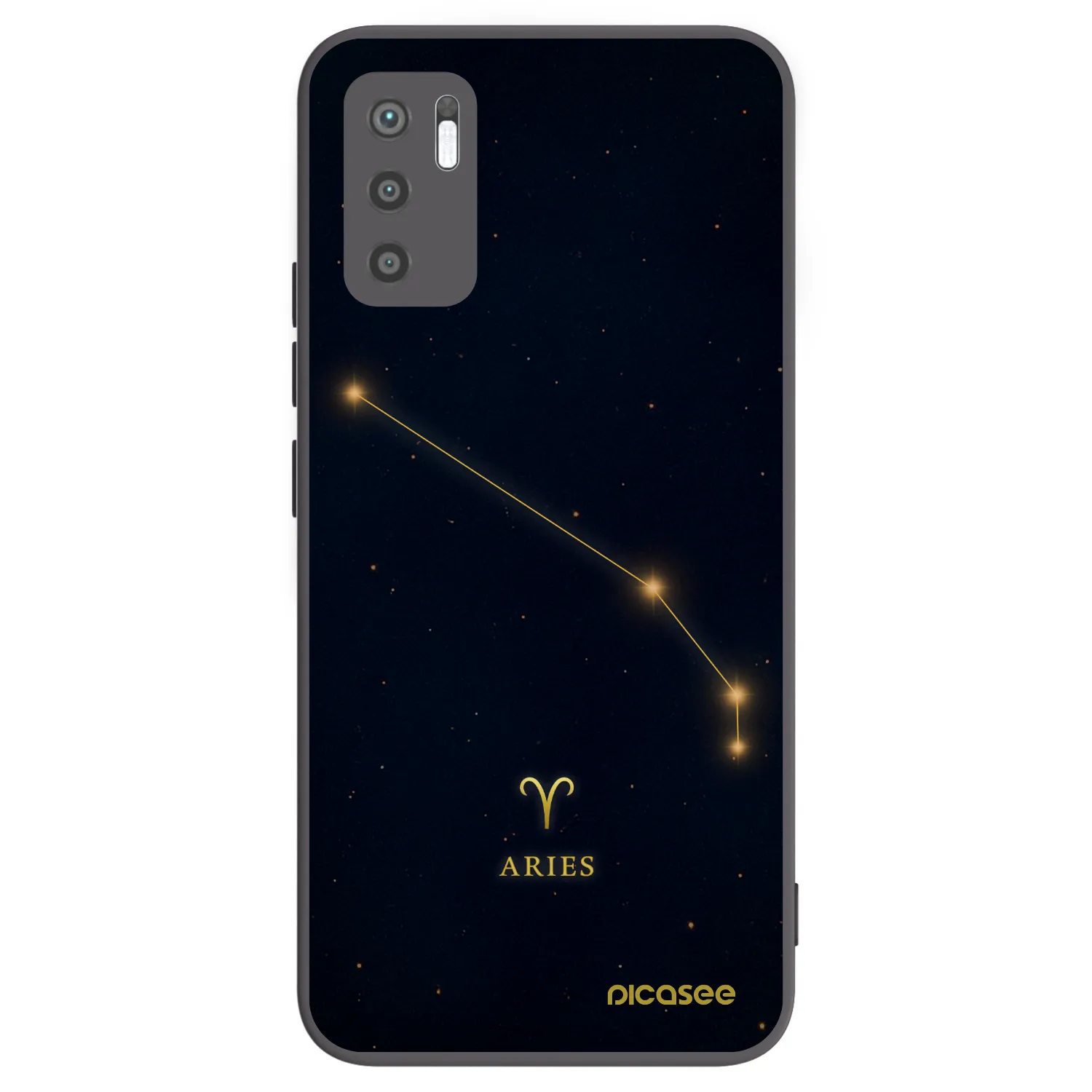 Picasee silikonový černý obal pro Xiaomi Redmi Note 10 5G - ARIES