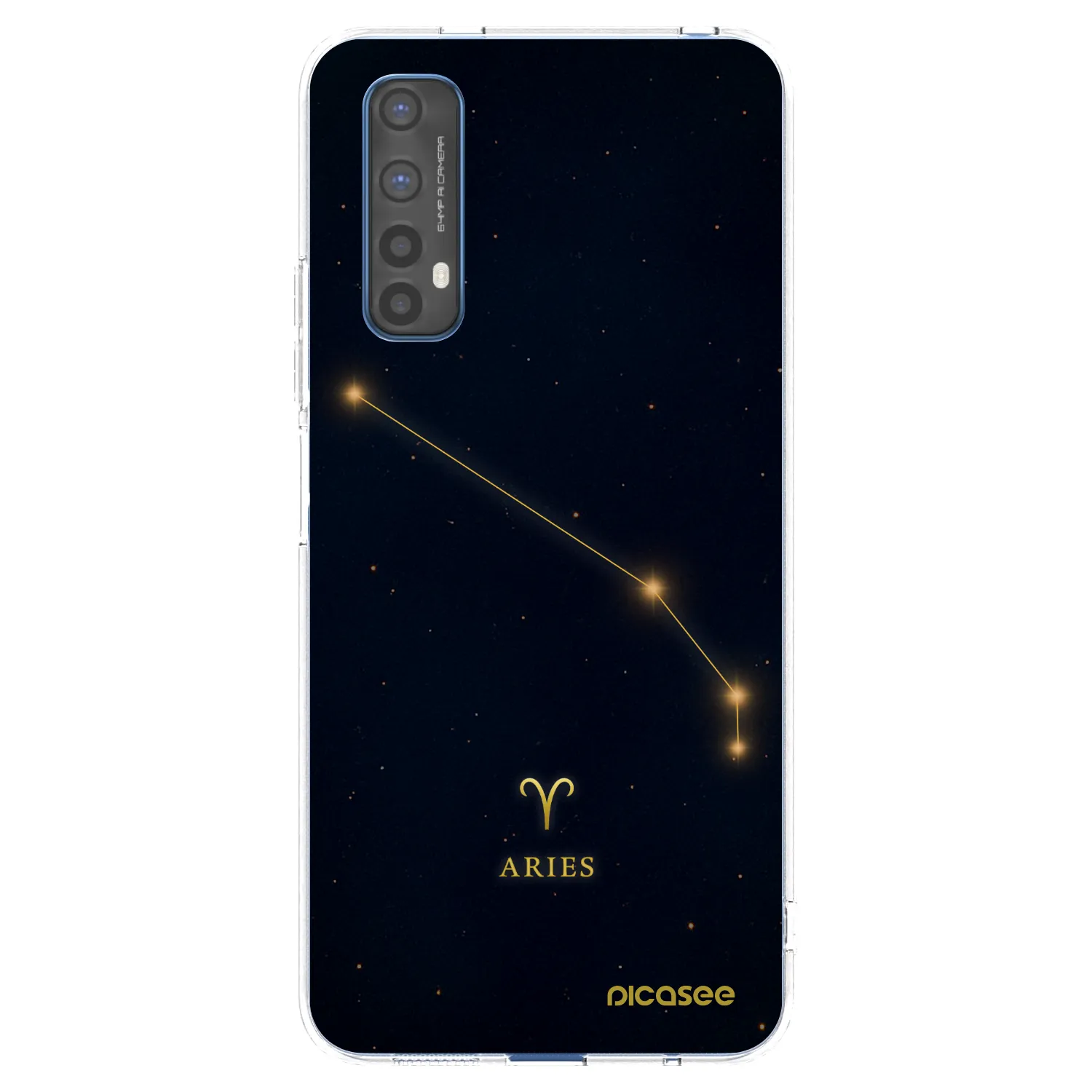 Picasee silikonový průhledný obal pro Realme 7 - ARIES