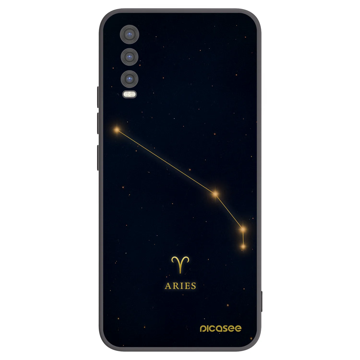 Picasee silikonový černý obal pro Vivo Y20s - ARIES