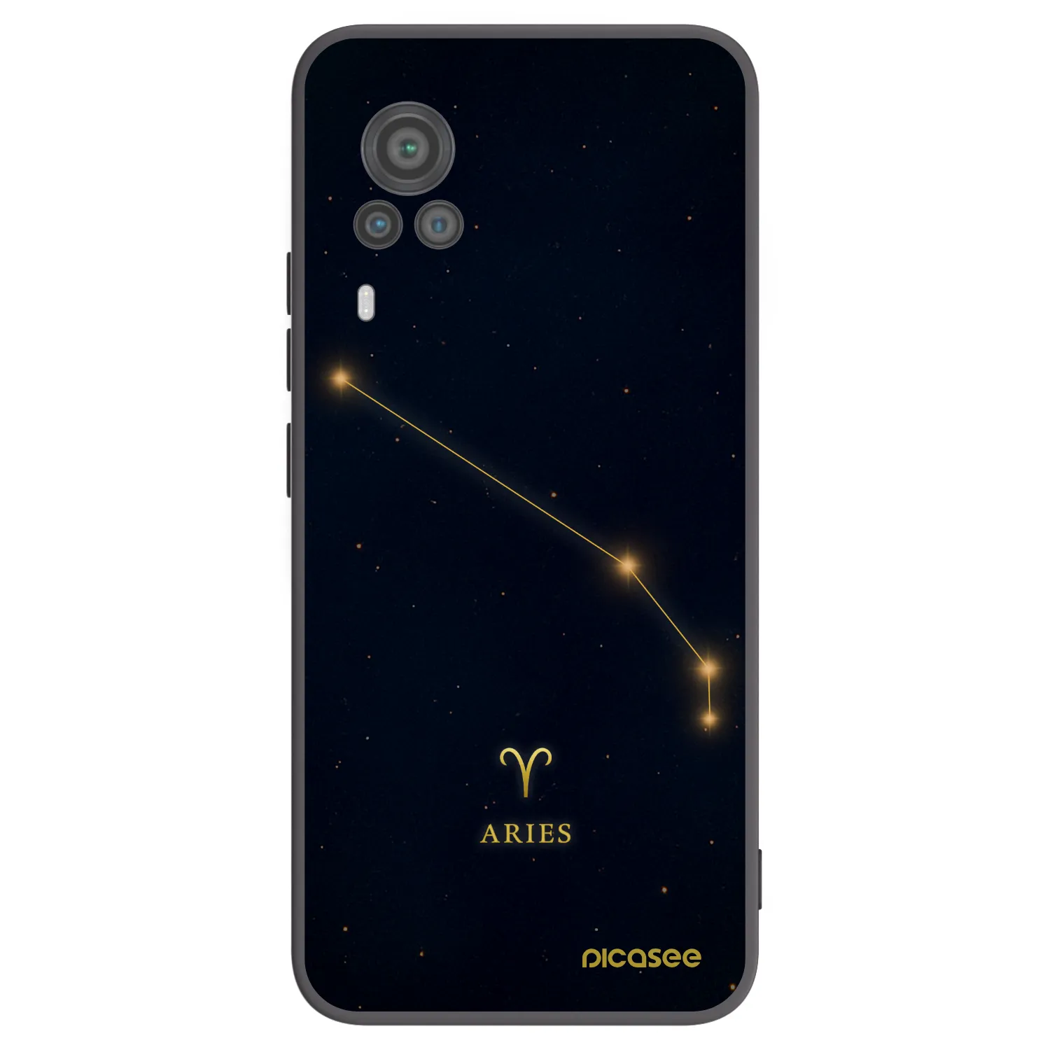 Picasee silikonový černý obal pro Vivo X60 Pro 5G - ARIES